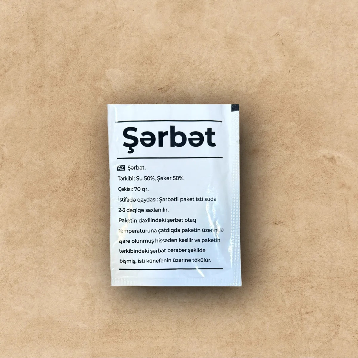 Tək istifadəlik şərbət